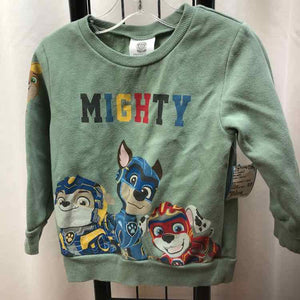 Paw patrol Green Cable knit Child Size 3 Boy's Sweatshirt