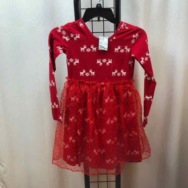 Hanna Andersson Red Christmas Child Size 8 Girl's Dress