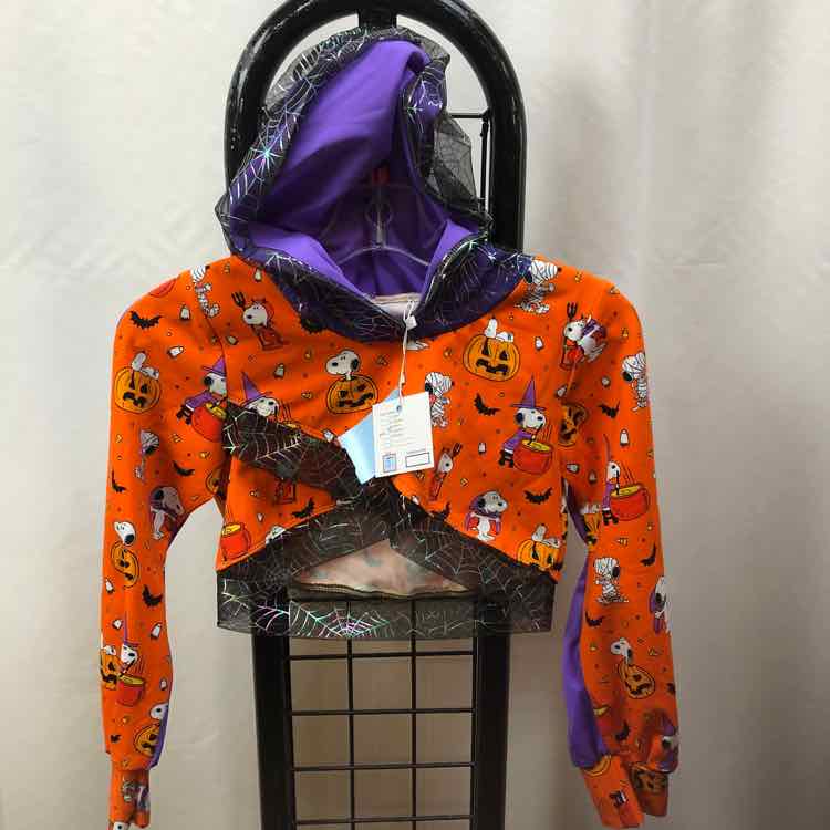 The Teacam Collection Orange Halloween Child Size 5 Girl's Shirt
