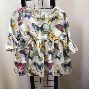 Gymboree White Patterned Child Size 5/6 Girl's Shirt