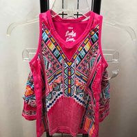 Lucky in Love Pink Patterned Child Size 10/12 Girl's Outfit
