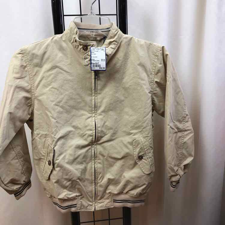 Elands Tan Solid Child Size 6X/7 Boy's Outerwear