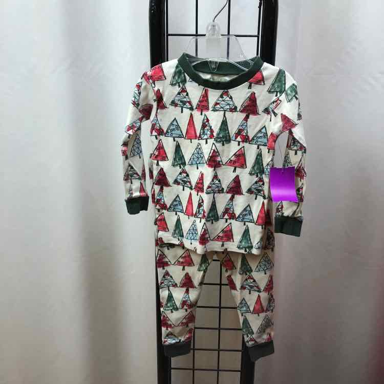 Burt's bees White Christmas Child Size 12 m Girl's Pajamas