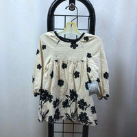 Zara Cream Floral Child Size 9-12 m Girl's Dress