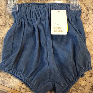 Kids Tales Blue Solid Child Size 6 m Girl's Shorts