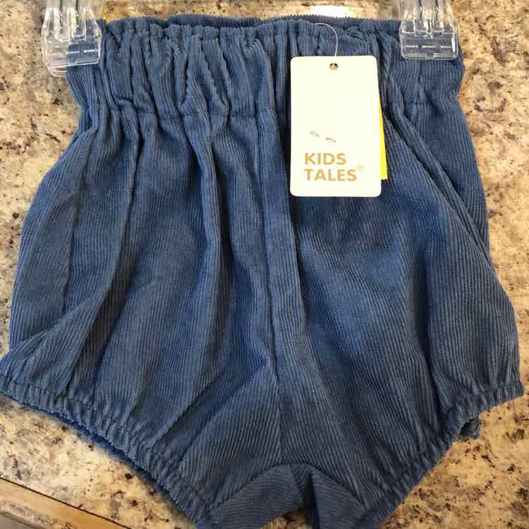 Kids Tales Blue Solid Child Size 6 m Girl's Shorts