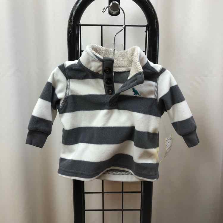 Carter's Gray Stripe Child Size 3 m Boy's Sweatshirt