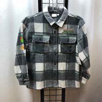 Nickelodeon Gray Plaid Child Size 8 Boy's Shirt
