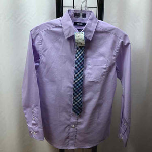 Izod Purple Solid Child Size 10/12 Boy's Shirt