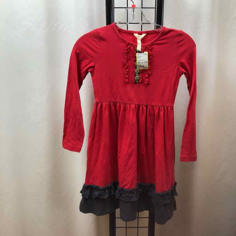 Matilda Jane Red Solid Child Size 8 Girl's Dress
