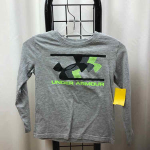 Under Armour Gray Logo Child Size 5 Boy's Shirt