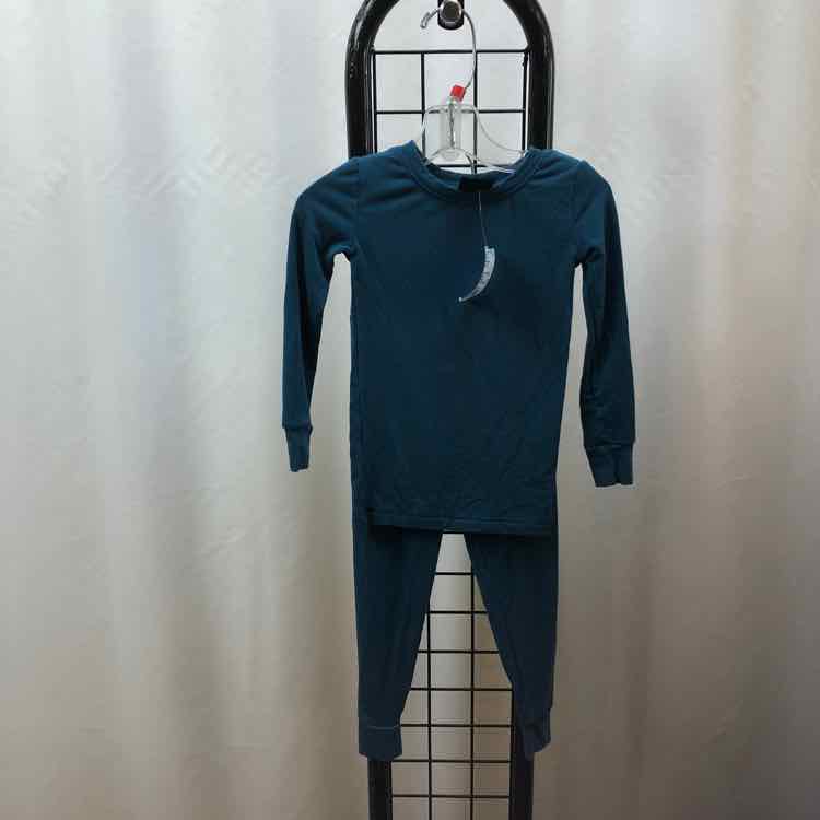 Little sleepies Teal Solid Child Size 2 Boy's Pajamas