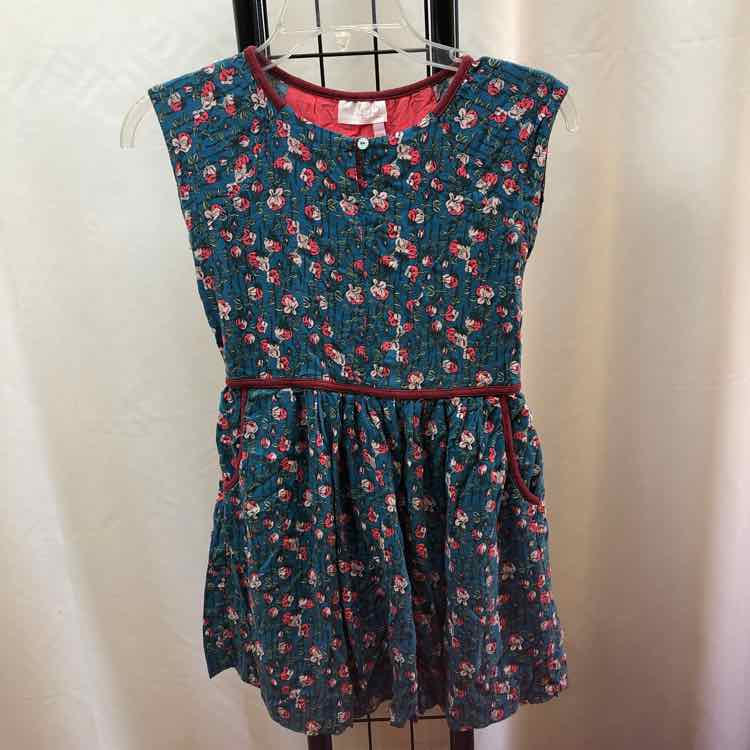 Matilda Jane Blue Floral Child Size 10 Girl's Dress