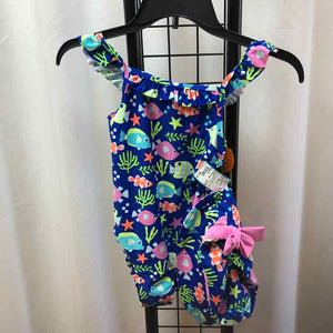 Gymboree Blue Patterned Child Size 8 Girl's Swimwear