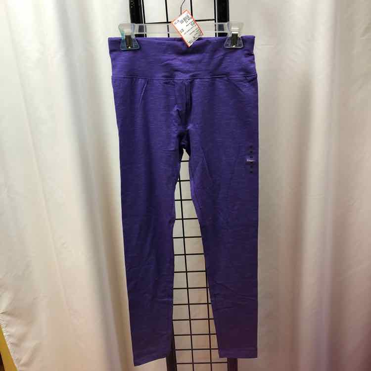 Justice Purple Heathered Child Size 12 Girl's Leggings