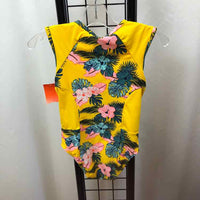 Cat & Jack Yellow Floral Child Size 4 Girl's Swimwear
