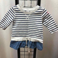 Carter's Navy Stripe Child Size 3 Girl's Shirt