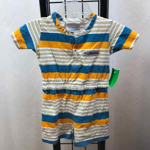 Columbia Tan Stripe Child Size 12-18 m Boy's Romper