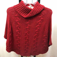 Carter's Red Solid Child Size 10 Girl's Poncho