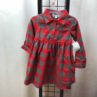 Pipa & Julie Red Checkered Child Size 3 Girl's Dress