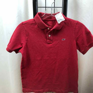 Vineyard vines Red Solid Child Size 7/8 Boy's Shirt