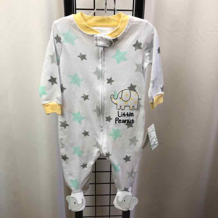 Koala Baby White Stars Child Size 3-6 Months Boy's Pajamas