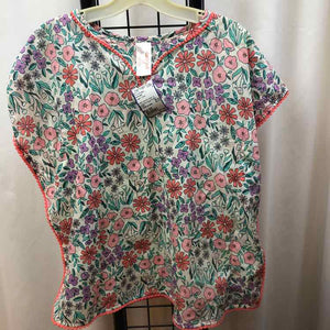 Cat & Jack Cream Floral Child Size 4/5 Girl's Swimwear