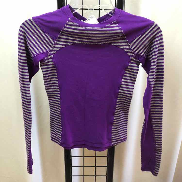 Ivivva Purple Stripe Child Size 8 Girl's Shirt