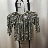 The Woods by Kate Quinn Tan Floral Child Size 7 Girl's Shirt