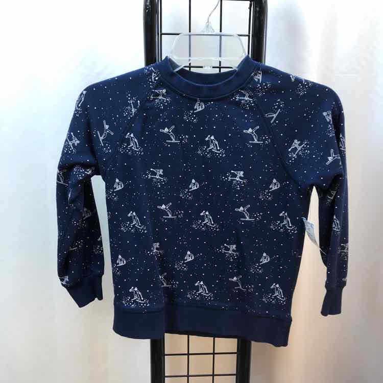 Hanna Andersson Navy Patterned Child Size 7 Girl's Sweatshirt