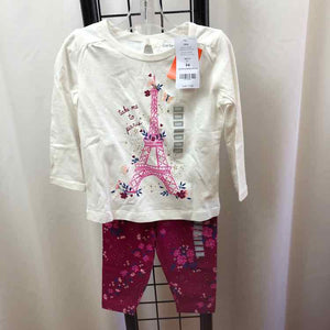 Carter's White Graphic Child Size 18 m Girl's Outfit
