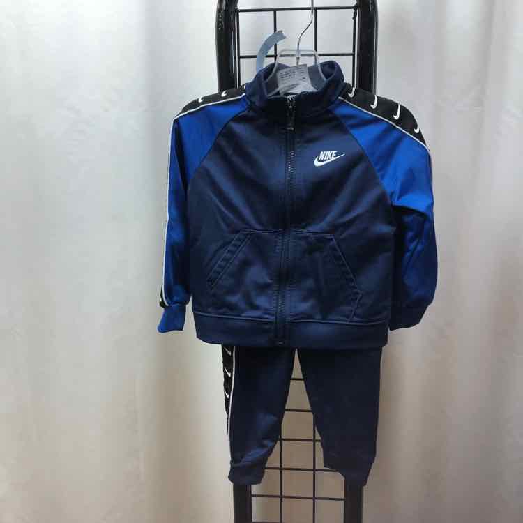 Nike Blue Solid Child Size 24 m Boy's Jogging Suit
