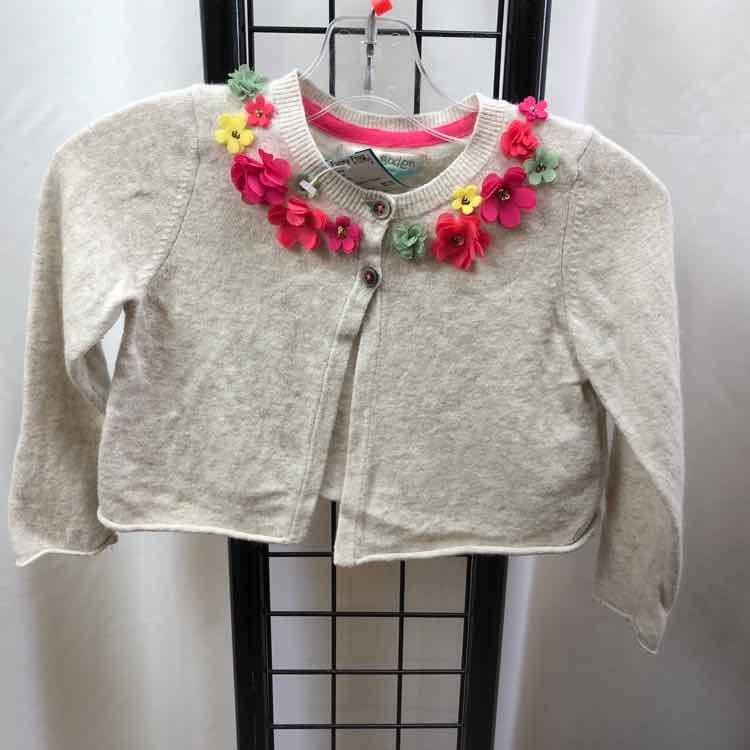 Mini Boden Tan Solid Child Size 3/4 Girl's Sweater