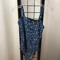 Old Navy Navy Floral Child Size 5 Girl's Swimwear