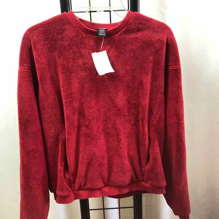 Athelta Girl Red Solid Child Size 8/10 Girl's Sweatshirt
