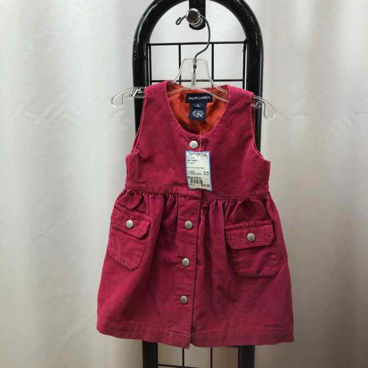Ralph Lauren Pink Solid Child Size 6-9 m Girl's Dress