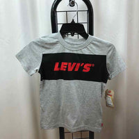 Levi Strauss Gray Logo Child Size 7 Boy's Shirt