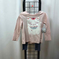 Tea Pink Graphic Child Size 3 Girl's Outfit