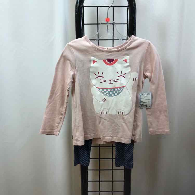 Tea Pink Graphic Child Size 3 Girl's Outfit