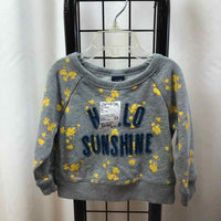 Gap Gray Floral Child Size 12-18 m Girl's Sweatshirt