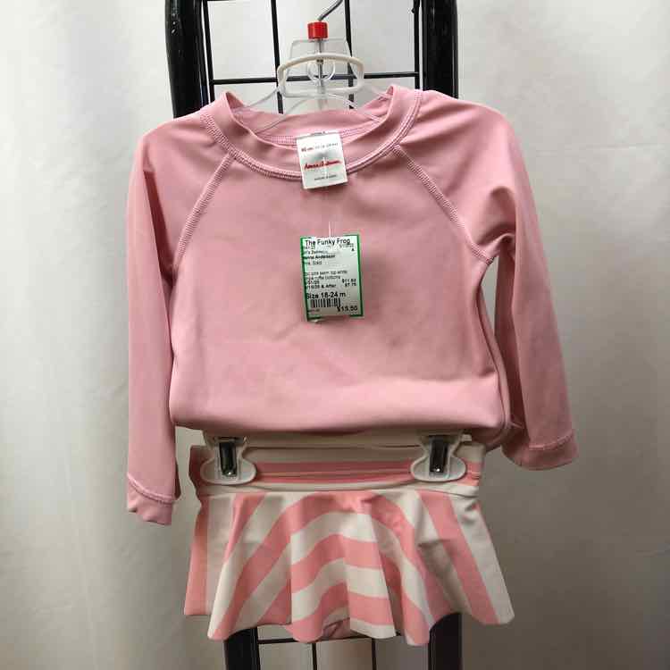 Hanna Andersson Pink Solid Child Size 18-24 m Girl's Swimwear