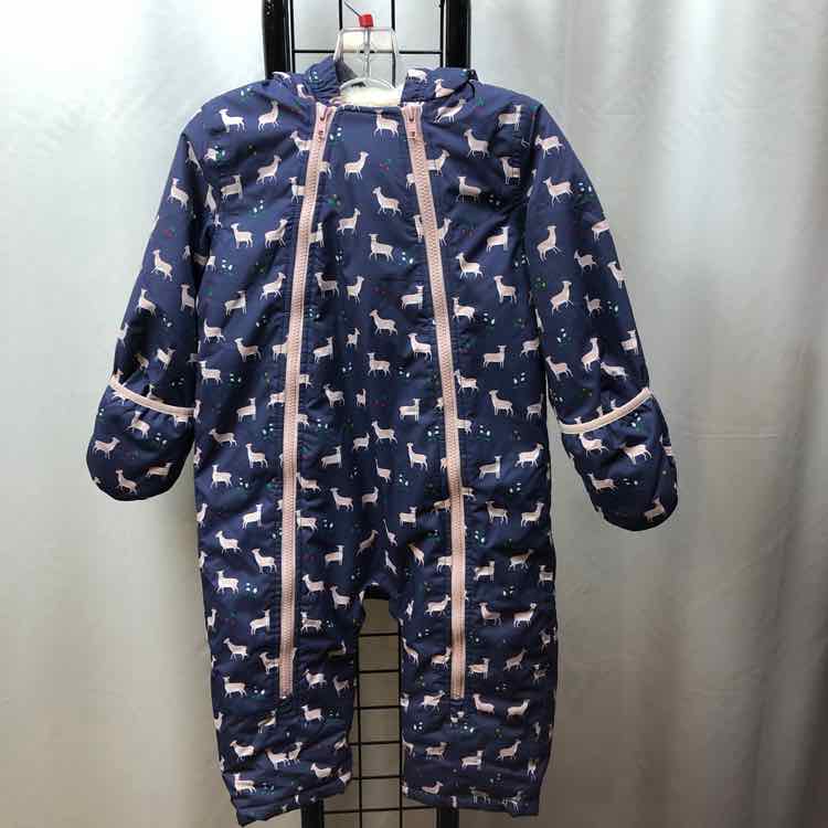 baby Boden Blue Patterned Child Size 2/3 Boy's Outerwear