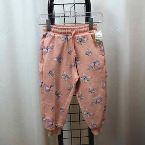 wotnot Pink Patterned Child Size 3/4 Girl's Sweatpants