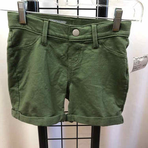 Wonder Nation Green Solid Child Size 7/8 Girl's Shorts