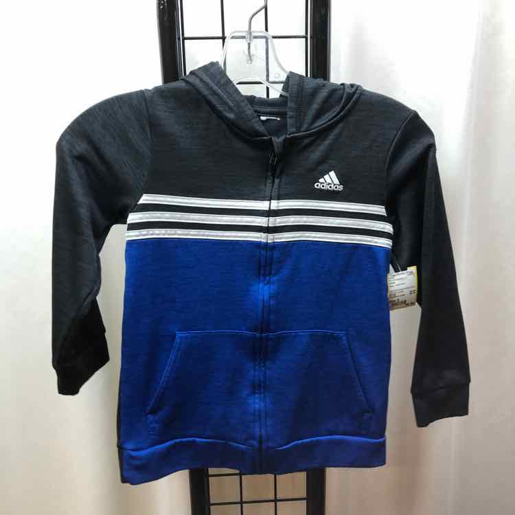 Adidas Black Heathered Child Size S Boy's Sweatshirt