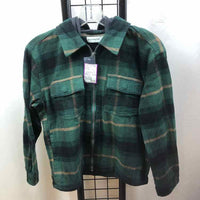 Abercrombie Green Plaid Child Size 10/12 Boy's Jacket