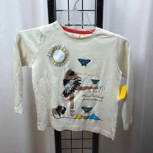 Piccolina Cream Graphic Child Size 7 Girl's Shirt