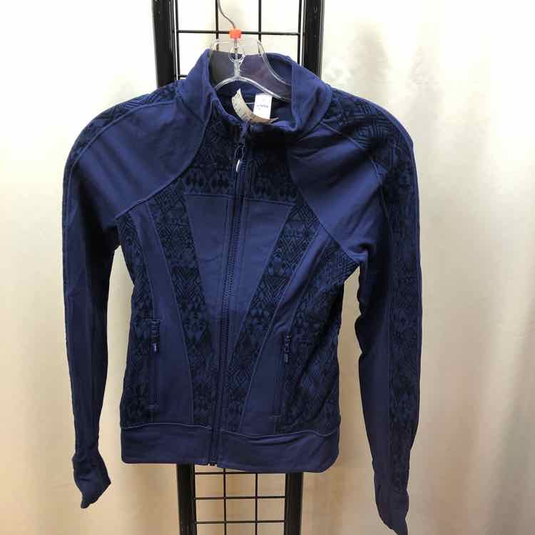 Ivivva Navy Patterned Child Size 10 Girl's Sweatshirt