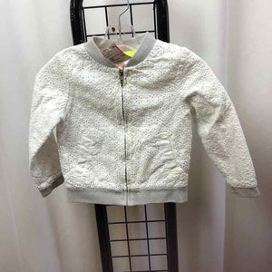 Cat & Jack White Eyelet Child Size 4 Girl's Jacket/Blazer