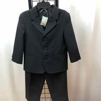Amherst Black Solid Child Size 4 Boy's Suit